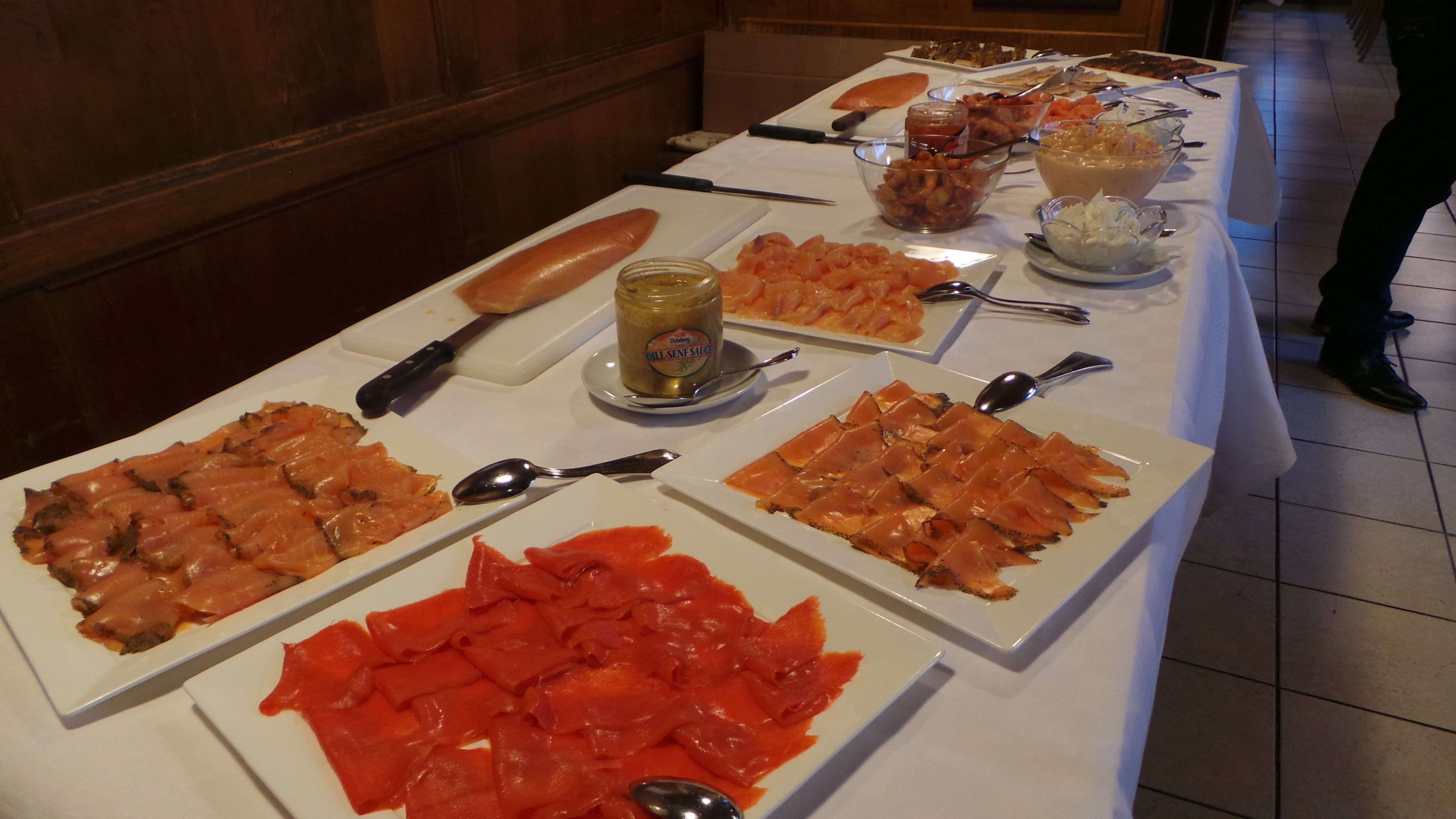 Vorabend Anlass: Fischbuffet